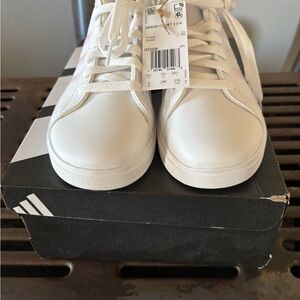 Adidas Iridescent White Court Sneakers